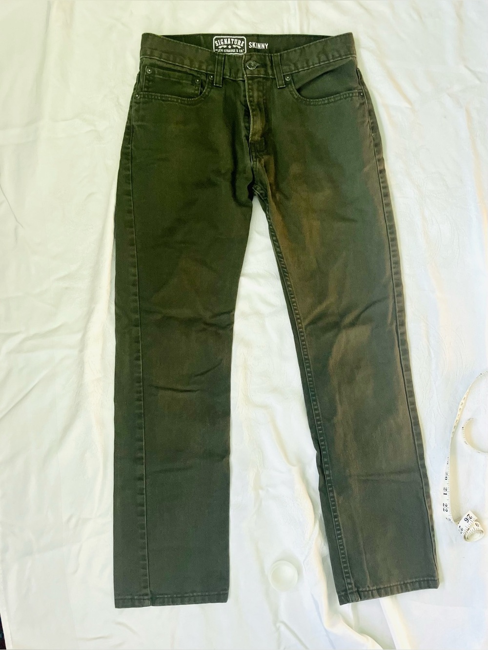 Levi Signature Jeans 100% Cotton Olive Green